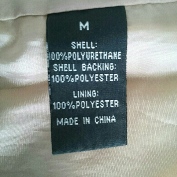 NWT Baccini Rose gold faux leather jacket w/ pckts - Picture 5 of 6